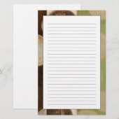 Papeterie Peinture du bois de panneau de ton de la terre (Devant / Derrière)