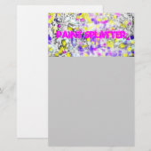 Papeterie peinture éclaboussure et goutte à goutte (Devant / Derrière)