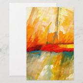 Papeterie Peinture expressionniste abstraite moderne (Devant / Derrière)