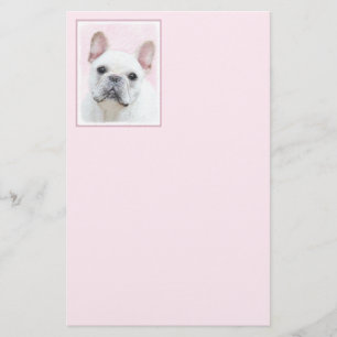 Papeterie Peinture française de Bulldog (Crème/Blanc) - Art