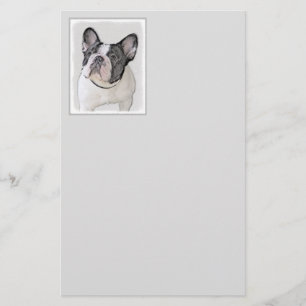 Papeterie Peinture française de Bulldog (Pied de broche) - A