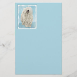 Papeterie Peinture Komondor - Cute Original Chien Art