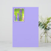 Papeterie Peinture Lupine - Art Fleur Original (Debout devant)