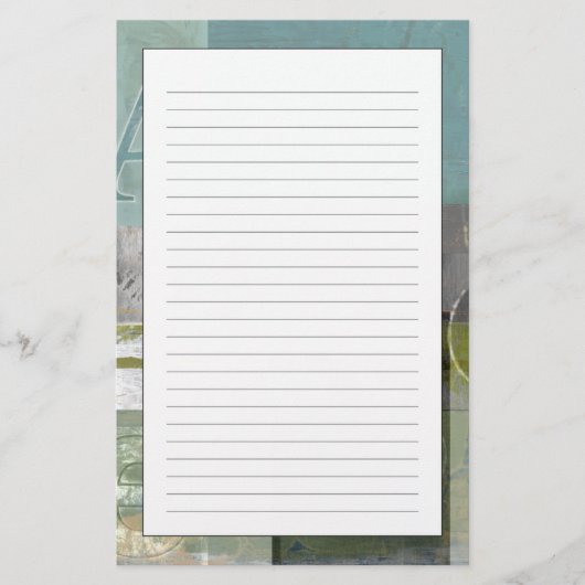 Papeterie Peinture moderne avec les lettres assorties (Devant)