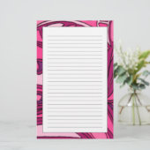 Papeterie Peinture rose abstraite de panneau (Debout devant)