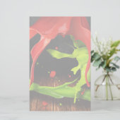 Papeterie Peinture rouge verte (Debout devant)