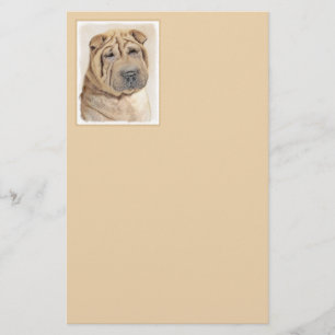 Papeterie Peinture Shar Pei - Cute Original Chien Art