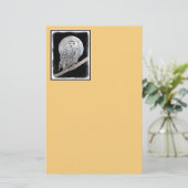 Papeterie Peinture sur la Chouette neigeuse et la Lune - Art (Debout devant)