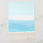 Papeterie  Peinture sur la plage (Devant)