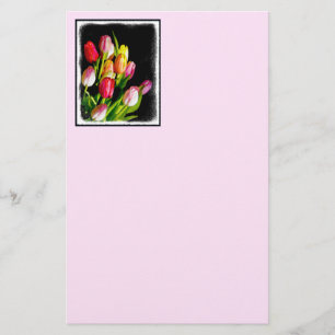 Papeterie Peinture Tulip - Art Fleur original