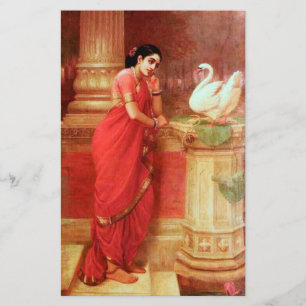 Papeterie Peintures-Hamsa Dhayamthi de Ravi Varma