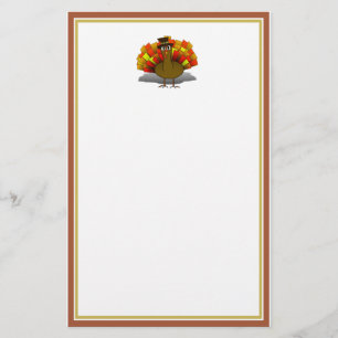 Papeterie Pèlerin de Turquie Thanksgiving