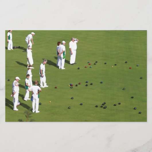 Papeterie Pelouse Bowls Angleterre (Devant)