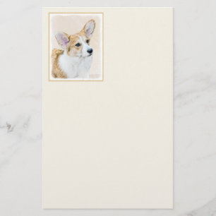 Papeterie Pembroke Welsh Corgi Peinture - Chien d'art origin