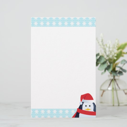 Papeterie Penguin and Snowflakes (Debout devant)