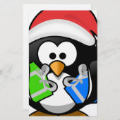 Papeterie Penguin avec cadeaux (Devant / Derrière)