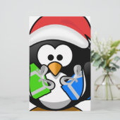 Papeterie Penguin avec cadeaux (Debout devant)