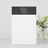 Papeterie Pensez à ces choses Écriture de la Bible chrétienn (Debout devant)