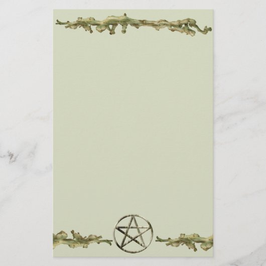 Papeterie Pentagramme sur le bois (Devant)