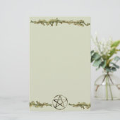 Papeterie Pentagramme sur le bois (Debout devant)