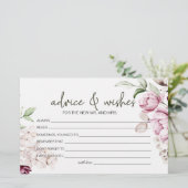 Papeterie Peonies Bourgogne rose Conseil Floral Souhaite Mar (Debout devant)