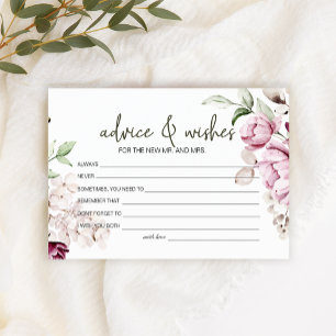 Papeterie Peonies Bourgogne rose Conseil Floral Souhaite Mar