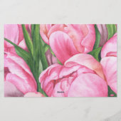 Papeterie Peonies - Conseils et souhaits de Fête des mariées (Dos)