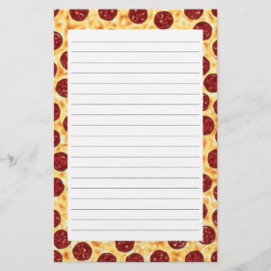 Papeterie Pepperoni Pizza Motif