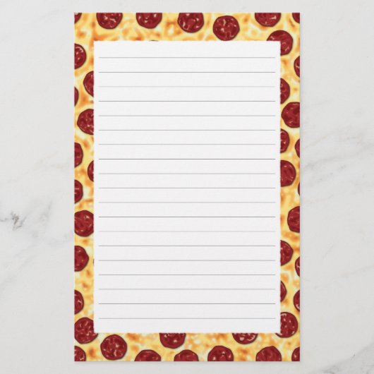 Papeterie Pepperoni Pizza Motif (Devant)