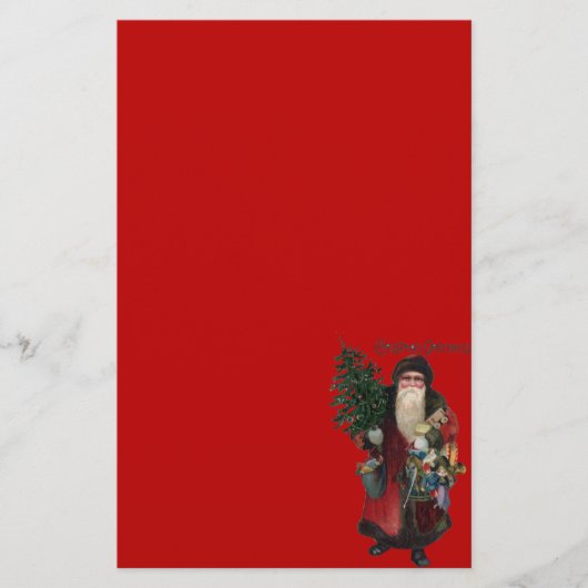 Papeterie Père Noël à l'ancienne (Devant)