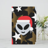 Papeterie père Noël alien emoji (Debout devant)