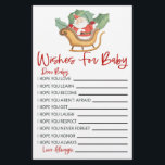 Papeterie Père Noël Christmas Wings Pour L'Activité Baby sho<br><div class="desc">Ce sont les voeux de Noël du Père Noël pour les feuilles d'activités pour bébés. Cher bébé,  j'espère que vous... . jeux de baby shower,  baby shower,  activités de baby shower,  activités de baby shower,  baby shower pour petite fille</div>