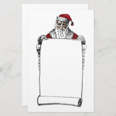 Papeterie Père Noël création d'une liste (Devant / Derrière)