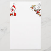 Papeterie Père Noël et Reindeer Joyeux Noël Joyeux dessin an (Devant)