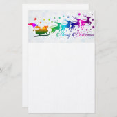 Papeterie Père Noël et Sleigh (Devant / Derrière)