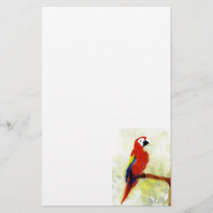 Papeterie Perroquet coloré Art Oiseau