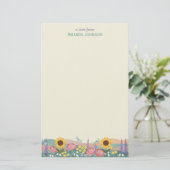 Papeterie Personalized Dragonfly Flower Field Custom Name (Debout devant)