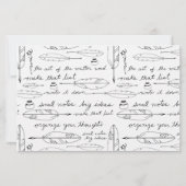 Papeterie Personalized Feather Quill ink Handwritten Write (Dos)
