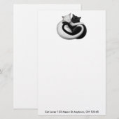 Papeterie personnalisable de chats d'amour (Devant / Derrière)