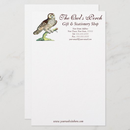 Papeterie personnalisable d'impression canadien (Devant / Derrière)