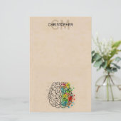 Papeterie Personnalisation du cerveau humain gauche et droit (Debout devant)