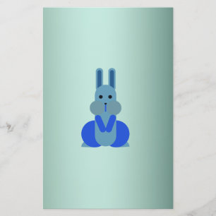 Papeterie Personnalisé M. Bunny aux yeux noirs