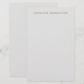 Papeterie Personnalisé Minimaliste Personnalisé Classique (Devant / Derrière)