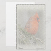 Papeterie personnalisée Cardinal (Devant / Derrière)