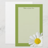 Papeterie personnalisée de papier à lettres de (Devant / Derrière)