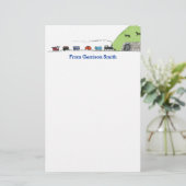 Papeterie personnalisée de thème de train (Debout devant)