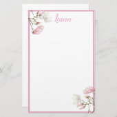 Papeterie personnalisée Magnolia (Devant / Derrière)