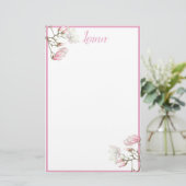 Papeterie personnalisée Magnolia (Debout devant)