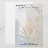 Papeterie personnalisée par tournesol de Los (Devant / Derrière)