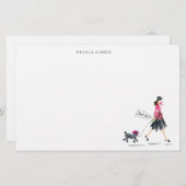 Papeterie personnalisée pour femme (Devant / Derrière)